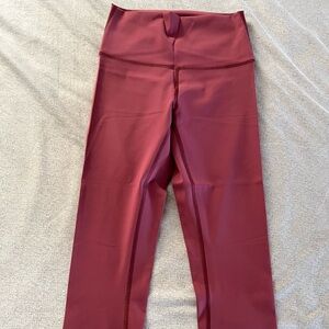 Lululemon Maroon Capri Leggings